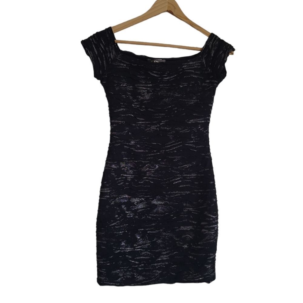 women's dress Brat Star mini dress black sparkle size small